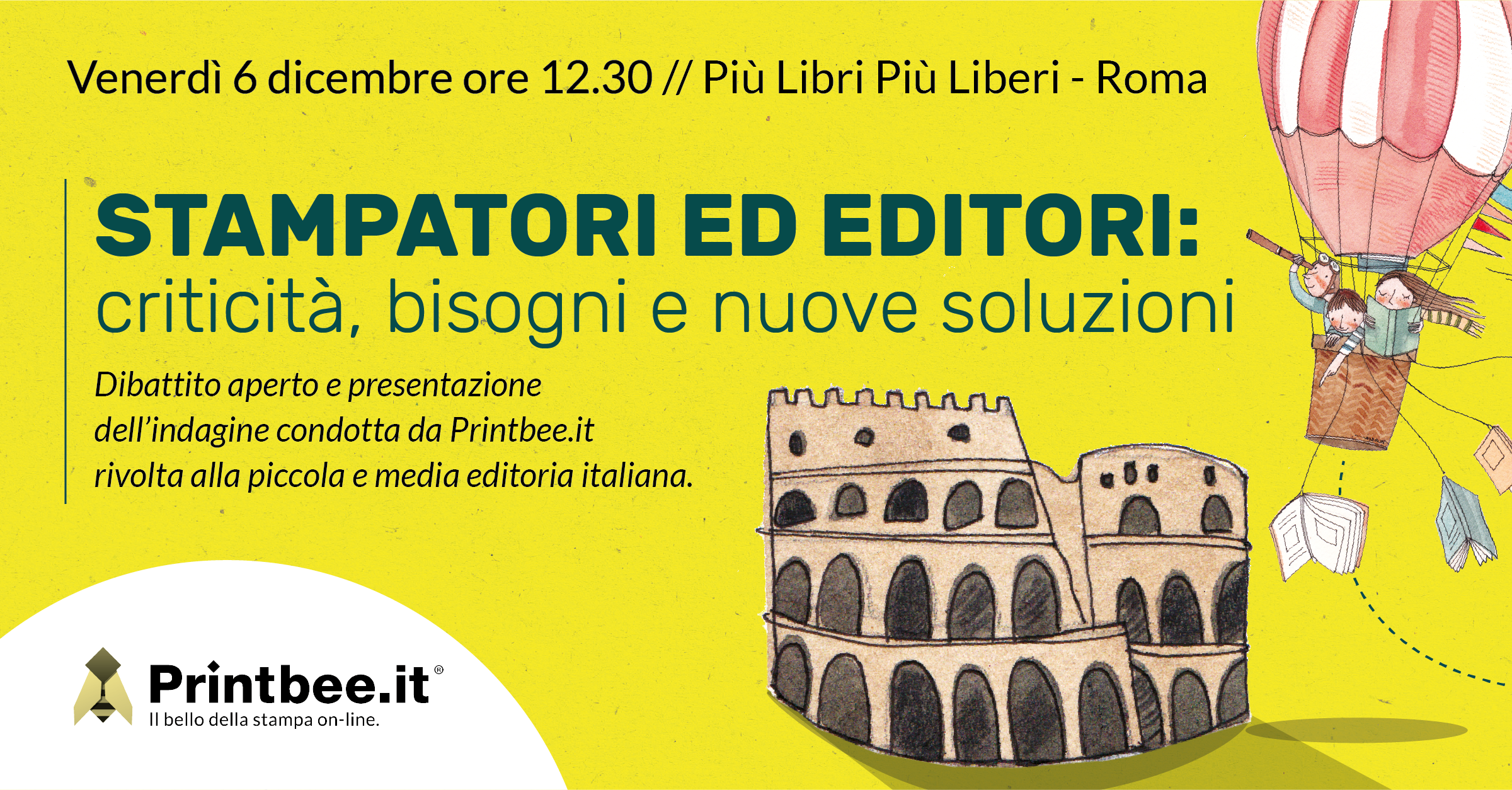 Printbee e Mediagraf Spa protagonisti a Più Libri Più Liberi a Roma