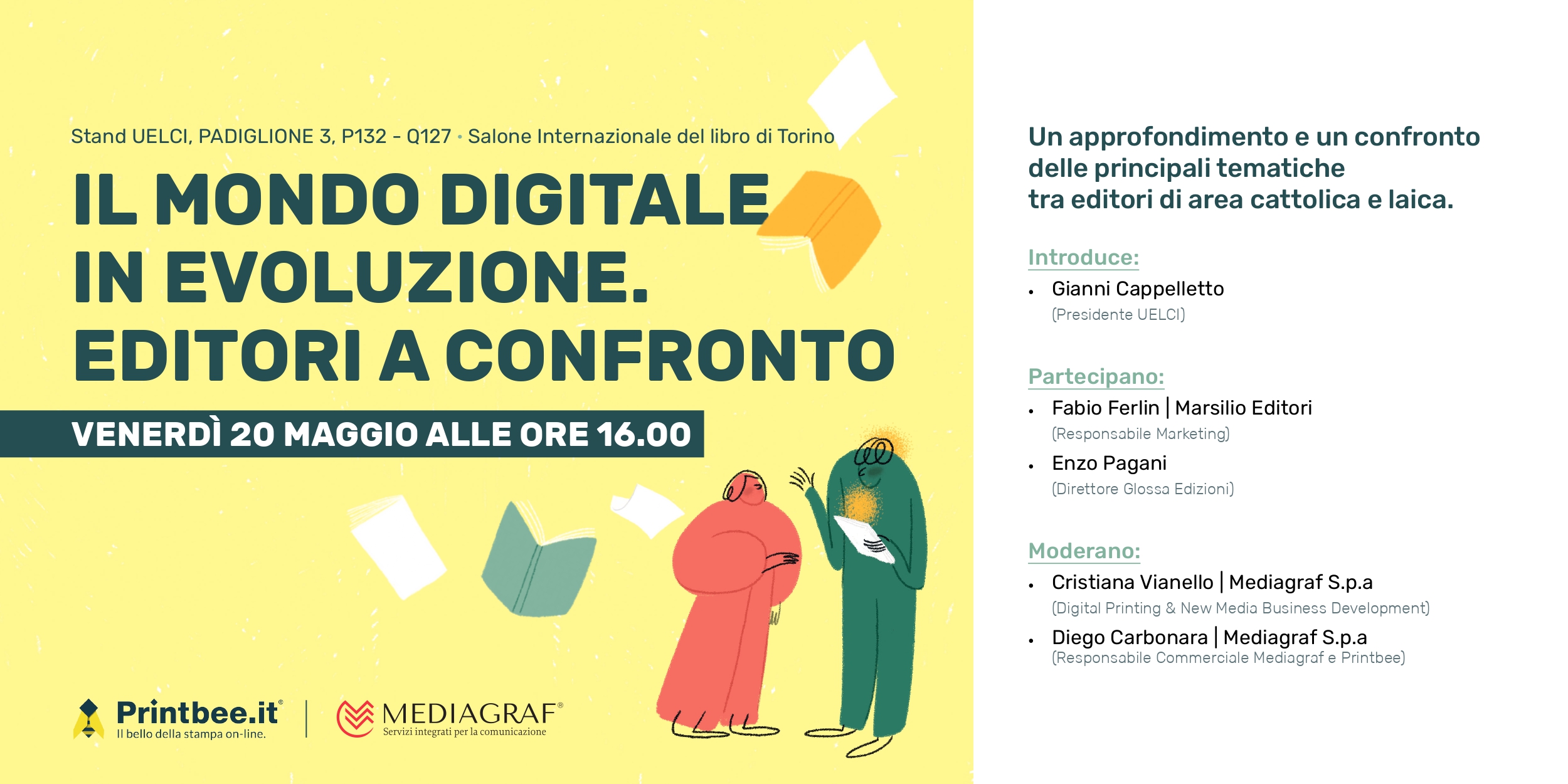 Dibattito di Printbee e Mediagraf al Salone Internazionale del Libro di Torino 